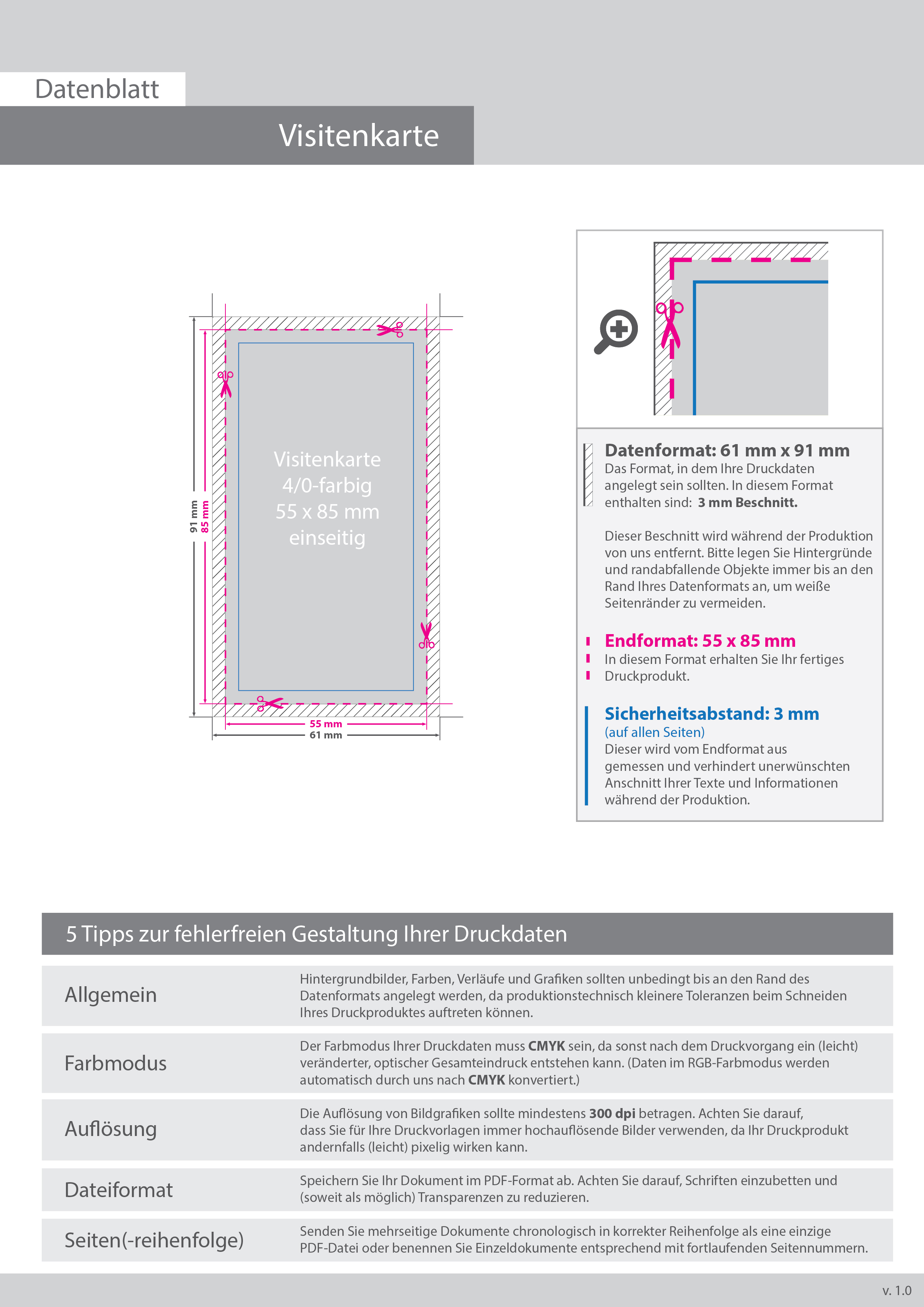 Product Bild multiloft-visitenkarten_hoch_55_x_85_mm_einseitig_folienkaschiert_gl__nzend__4_0_farbig_(einseitiger_druck)