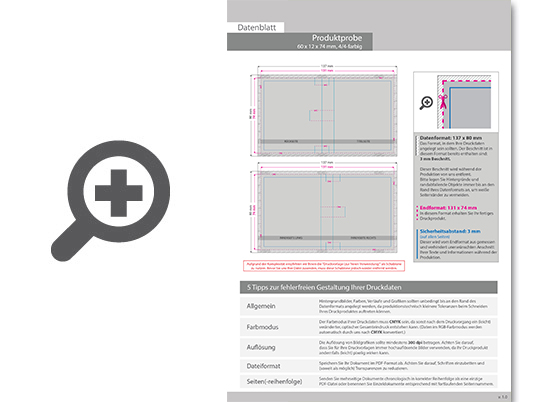 Product Bild produktprobe_(6_x_1_2_x_7_4_cm)_beidseitig_bedruckt_4_4-farbig