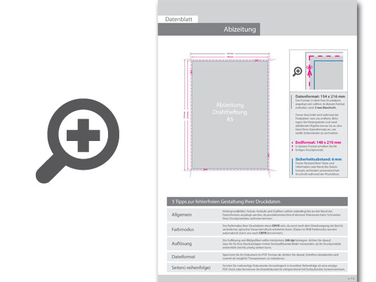 Product Bild abizeitung_mit_drahtheftung__endformat_din_a5__48-seitig