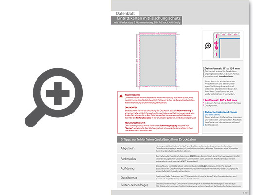Product Bild eintrittskarte_mit_f__lschungsschutz_din_a6__mit_perforierung_und_2x_nummeriert_(4_0_einseitig_bedruckt)