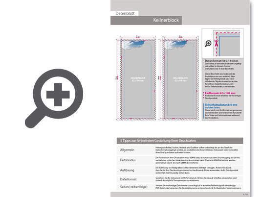 Product Bild kellnerblock__200_blatt__4_4_farbig_beidseitig_bedruckt