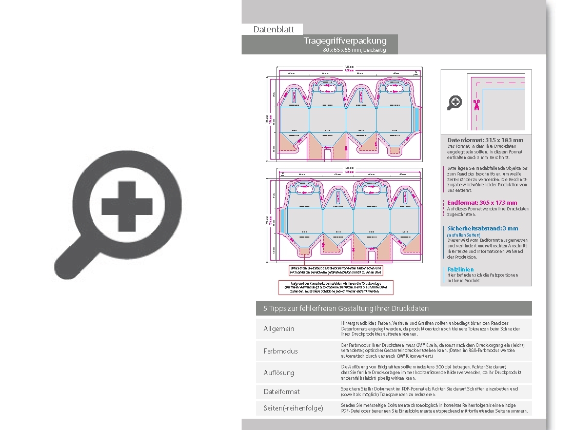 Product Bild tragegriffverpackung_(8_cm_x_6_5_cm_x_5_5_cm)_beidseitig_bedruckt_5_4-farbig_(cmyk_+_sonderfarbe)